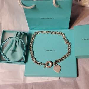 Tiffany & Co Toggle Necklace with Heart Charm